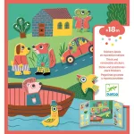 Djeco Állatos matricás foglalkoztató könyv