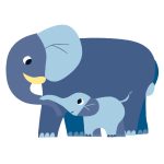 DJECO Matricák - Összetartozás - Anyák és kicsinyeik