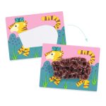 DJECO Kollázs műhely - Kalapos állatkák gyapjúval és tépőzárral 