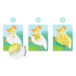 DJECO Kollázs műhely - Kalapos állatkák gyapjúval és tépőzárral 