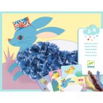 DJECO Kollázs műhely - Kalapos állatkák gyapjúval és tépőzárral 