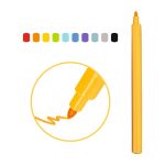 DJECO Filctoll készlet - Szivárvány, 10 színű - Rainbow