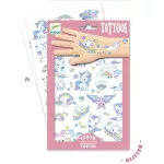 DJECO Tetováló matricák - Unikornisok - Unicorns