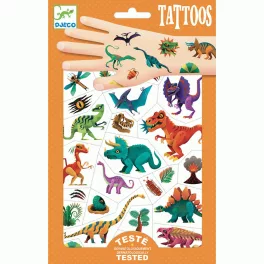 DJECO Tetováló matricák - Dínó klub - Dino club