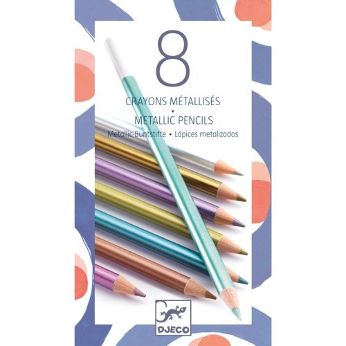 DJECO Ceruzakészlet - Metál - 8 szín