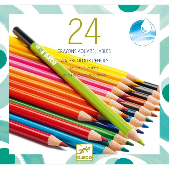 DJECO Ceruzakészlet - Akvarell - 24 szín
