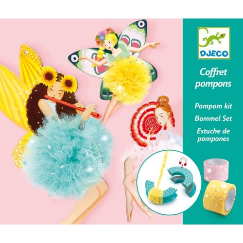 DJECO Pompom készítő - Pompom tündérek - Fairy Pompoms