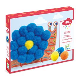   DJECO Pompom-kép készítés - Óriáspompomos állatok - Fluffy animals