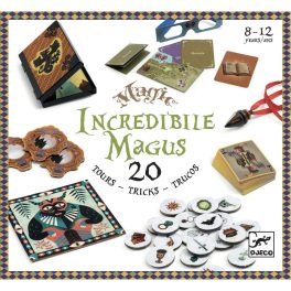   DJECO Bűvészkészlet - Hihetetlen varázsló - Incredibile Magus - 20 trükk