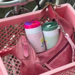 Dopper csuklópánt FEHÉR bögregyűrűvel – Cherry Pink