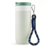 DOPPER csuklópánt FEHÉR bögregyűrűvel – Midnight Silver