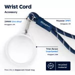 DOPPER csuklópánt FEHÉR bögregyűrűvel – Midnight Silver