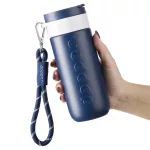 DOPPER csuklópánt FEHÉR bögregyűrűvel – Midnight Silver