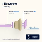 DOPPER Flip Straw, Sunny Sorbet (szívószálas kupak)