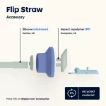 DOPPER Flip Straw, Seafoam Sorbet (szívószálas kupak)