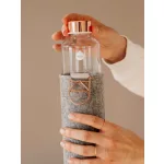 EQUA kulacs MISMATCH 750 ml, üveg Rose Gold