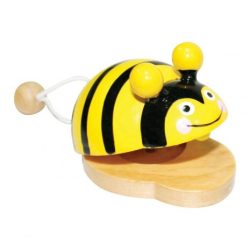 FKP Toys - Kasztanyetta állatfigurás (méhecskés)