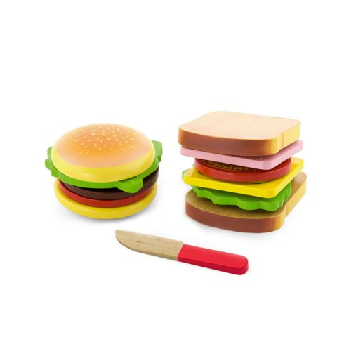FKP Toys - Játék szendvics és hamburger