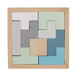   FKP Toys - Tangram és tetris építőjáték (kék, tetris formák)
