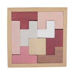   FKP Toys - Tangram és tetris építőjáték (rózsaszín, tetris formák)