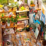 Mennyei kávézó - DIY miniatűr házikó készlet - 183db-os