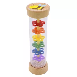 FKP Toys - Hengeres színes csörgő (méhecskés, esőbot)