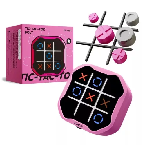 GiiKER Tic Tac Toe interaktív amőba - Okos logikai játék - pink