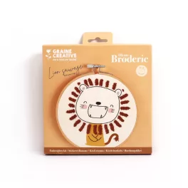 Graine Creative Hímzőkészlet – Oroszlán (15 cm)