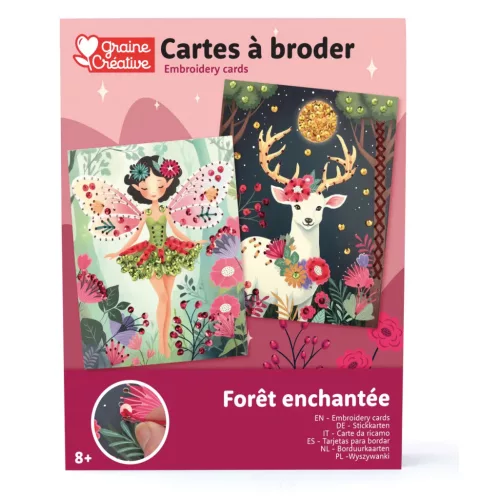 Graine Creative Hímzőkártyák – Tündérek erdeje