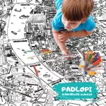 Hellomywall - Budapest Padlopi letörölhető színező, két méretben