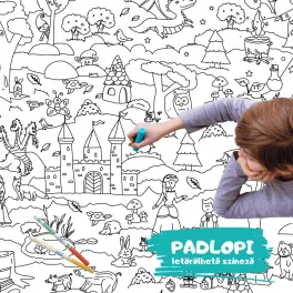  Hellomywall - Mese erdő Padlopi letörölhető színező, két méretben