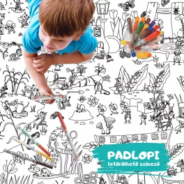   Hellomywall - Bogarak mókás világa Padlopi letörölhető színező, óriás méretben