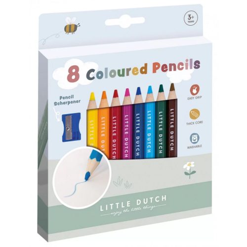 Little Dutch színes ceruza készlet (8 db) hegyezővel