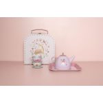 Little Dutch Fém teáskészlet bőröndben - Fairy Garden