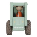 Little Dutch Betonkeverő autó figurával - Green Essentials