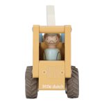 Little Dutch Darus autó figurával - Yellow Essentials