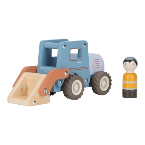 Little Dutch Kotrógép figurával - Blue Essentials