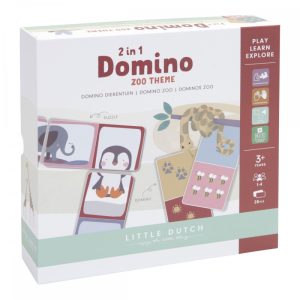 Little Dutch domino és puzzle egyben játék - állatkert