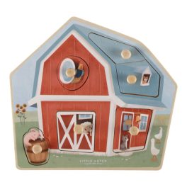 Little Dutch fa formabeillesztő puzzle – Little Farm
