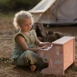 Little Dutch elektronikus zongora pink - Safari Friends