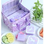 Hűtőtáska, Unikornis (lila) 