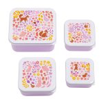 Uzsonnásdoboz, Virágoskert (4 db-os)