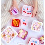 Uzsonnásdoboz, Virágoskert (4 db-os)