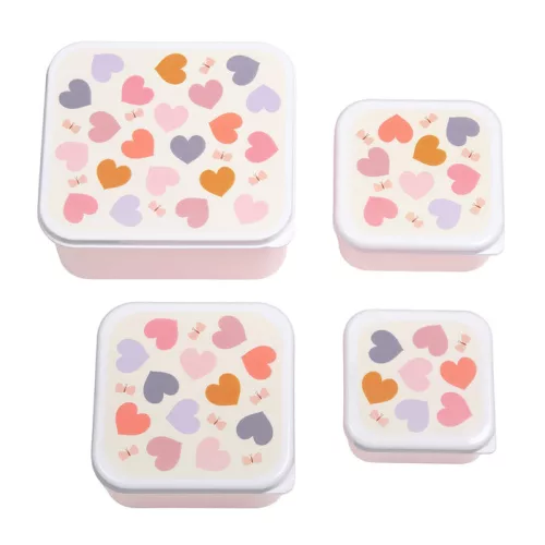 Uzsonnásdoboz, Szív (4 db-os)