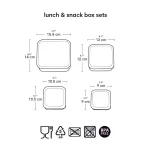 Uzsonnásdoboz, Szív (4 db-os)