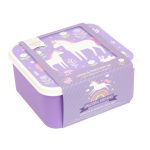 Uzsonnásdoboz, Unikornis (lila) (4 db-os)