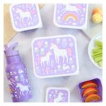 Uzsonnásdoboz, Unikornis (lila) (4 db-os)