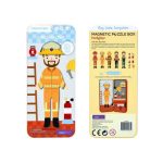 MierEdu MÁGNESES PUZZLE JÁTÉK, TŰZOLTÓ 