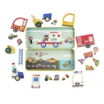 MierEdu Mágneses puzzle játék, Járművek