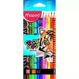   MAPED: Color Peps Animal színes ceruza készlet - háromszögletű, 12 db